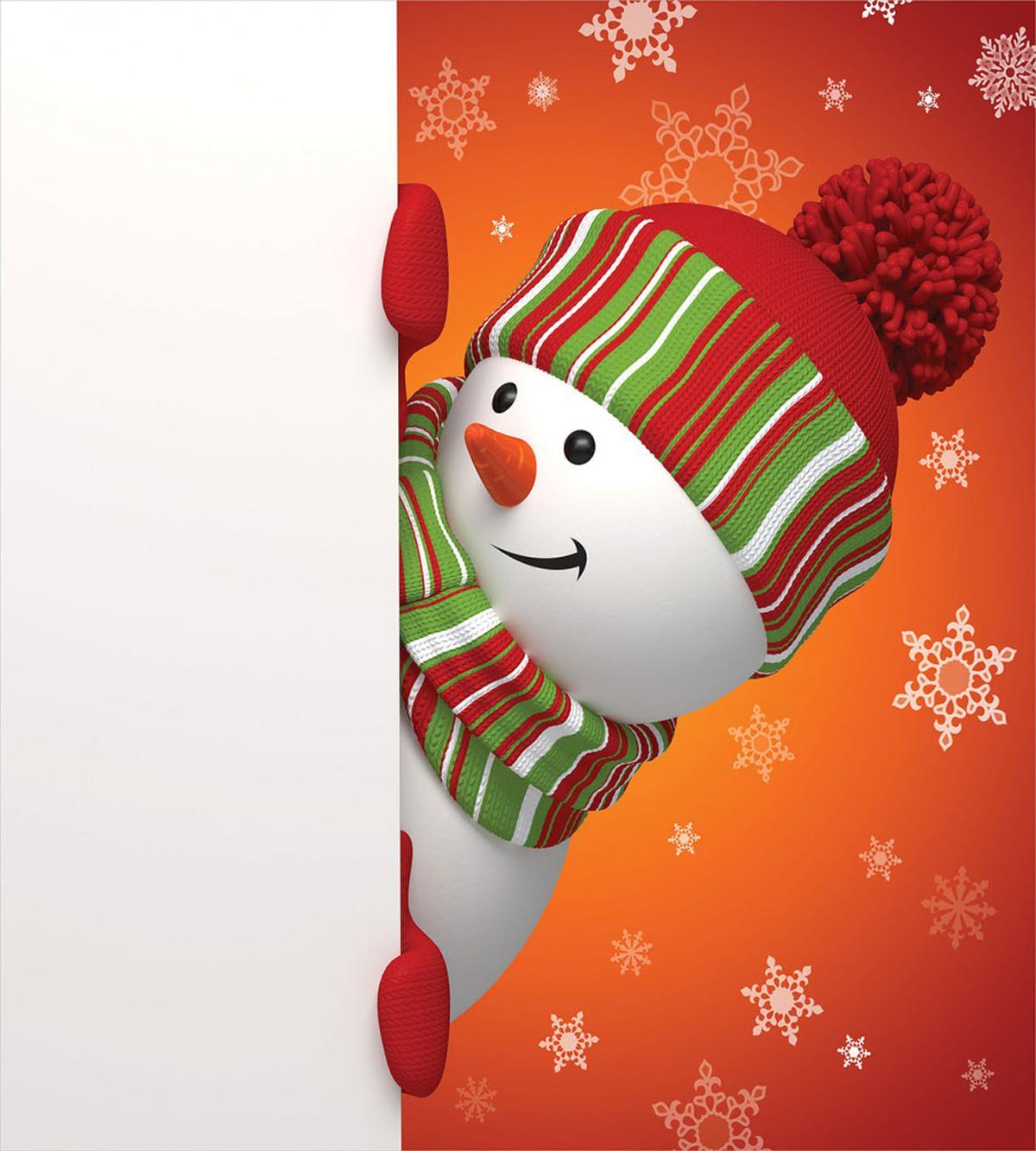 Funny Snowman Santa — Pattern