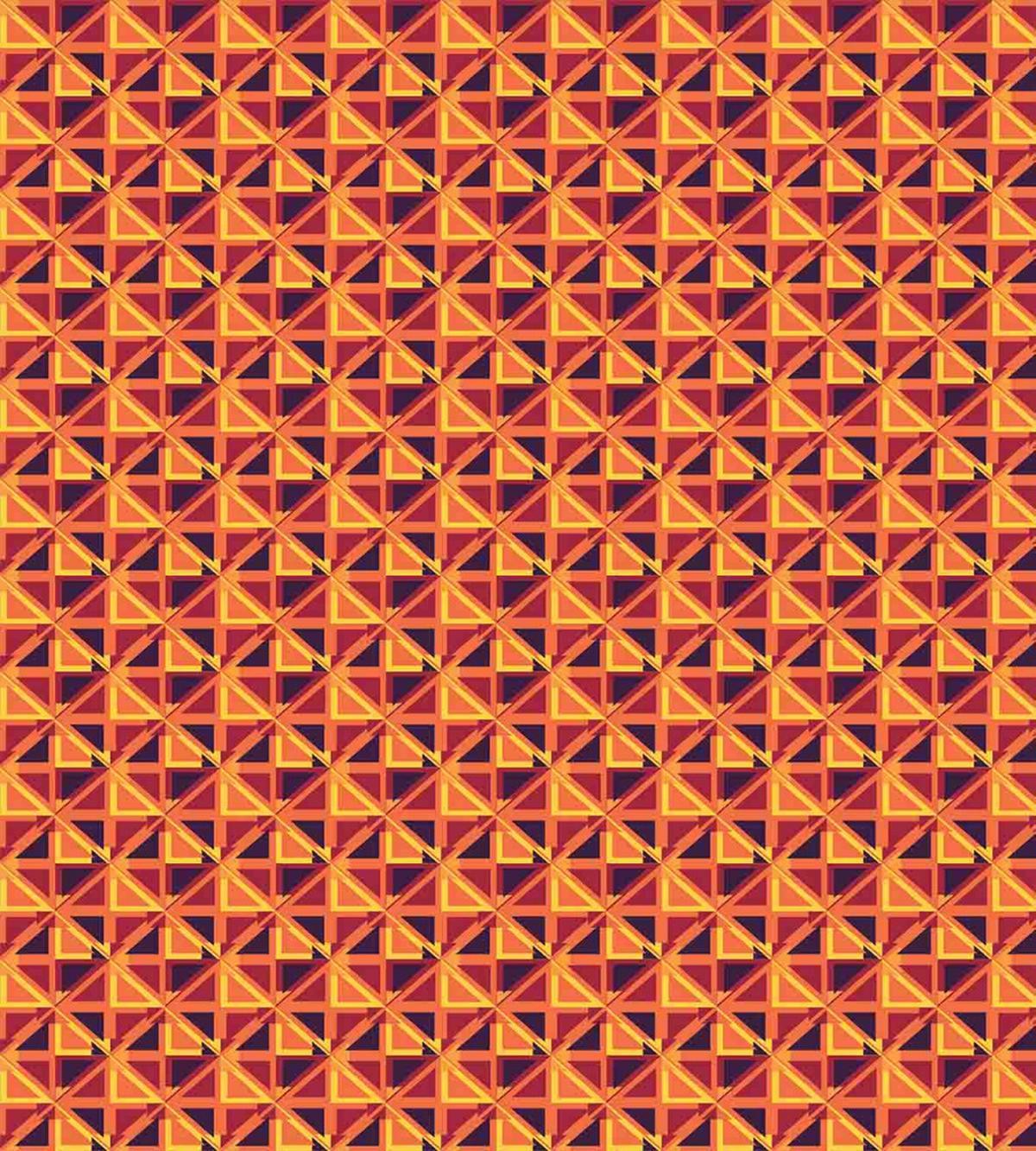 Warm Toned Triangles — Pattern