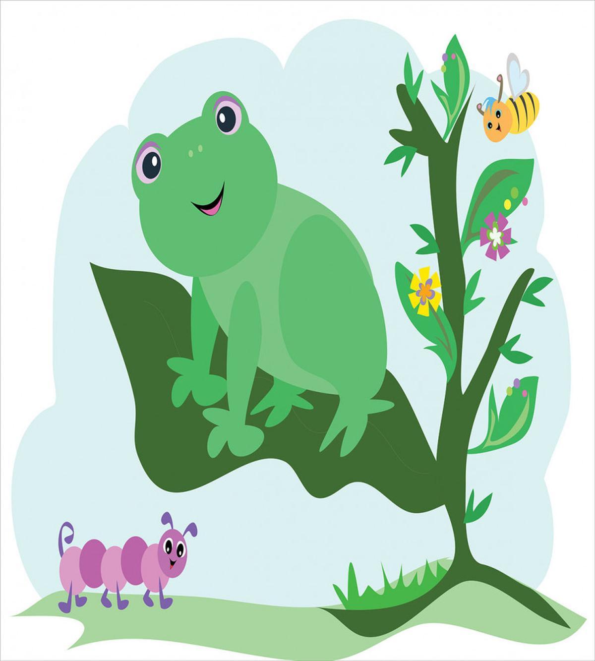 Childish Animals Floral Leaf — Pattern