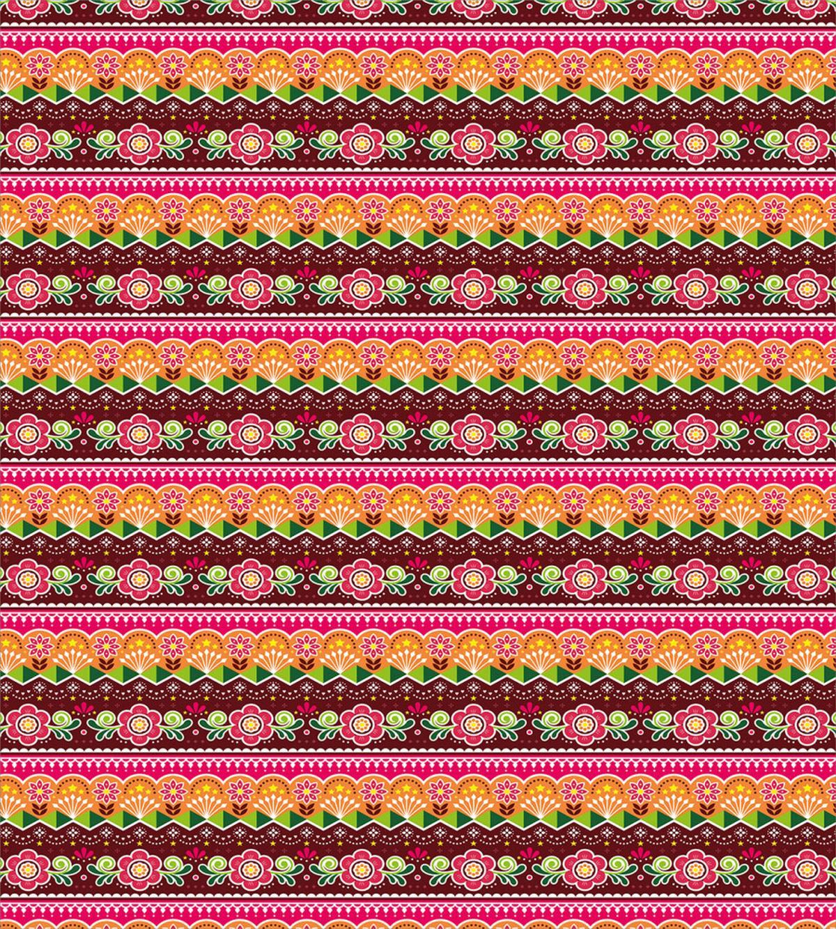 Flowers and Eastern Motif — Pattern