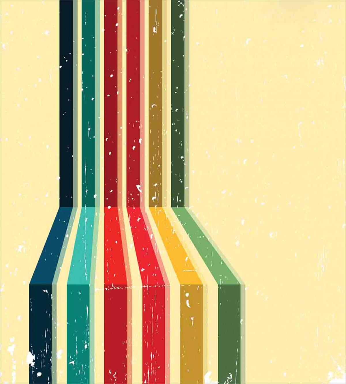 Vintage Colorful Strips — Pattern