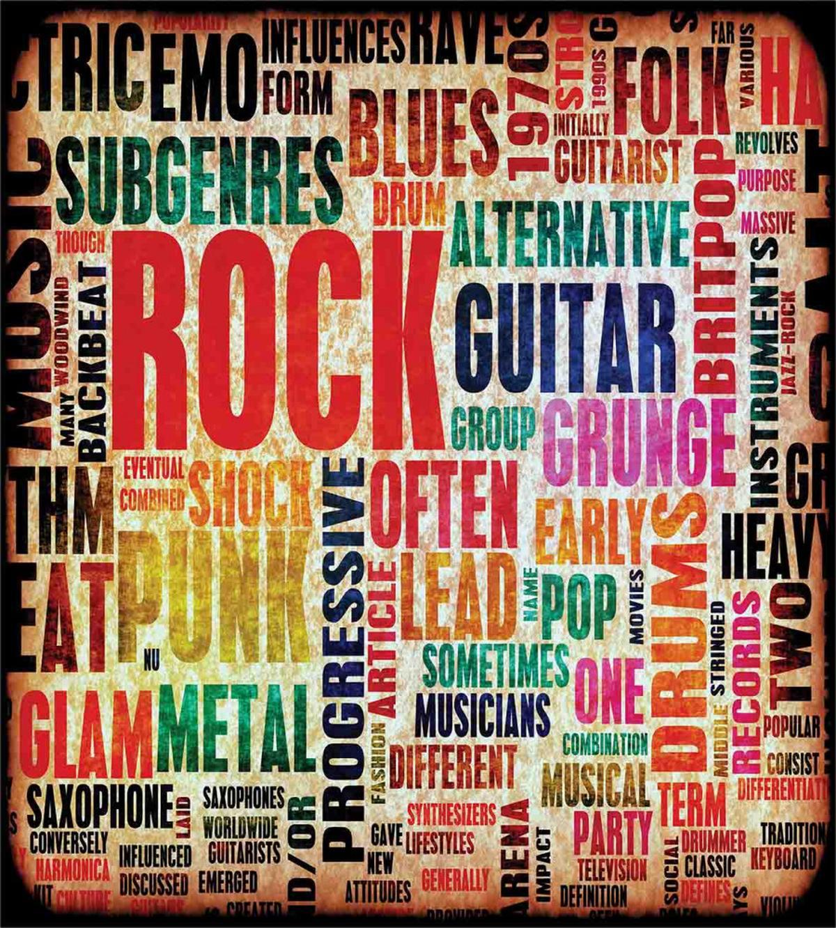 Music Rock 'n' Roll Poster — Pattern