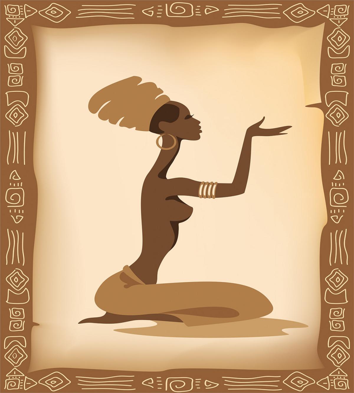 Lady Hand Gesture — Pattern