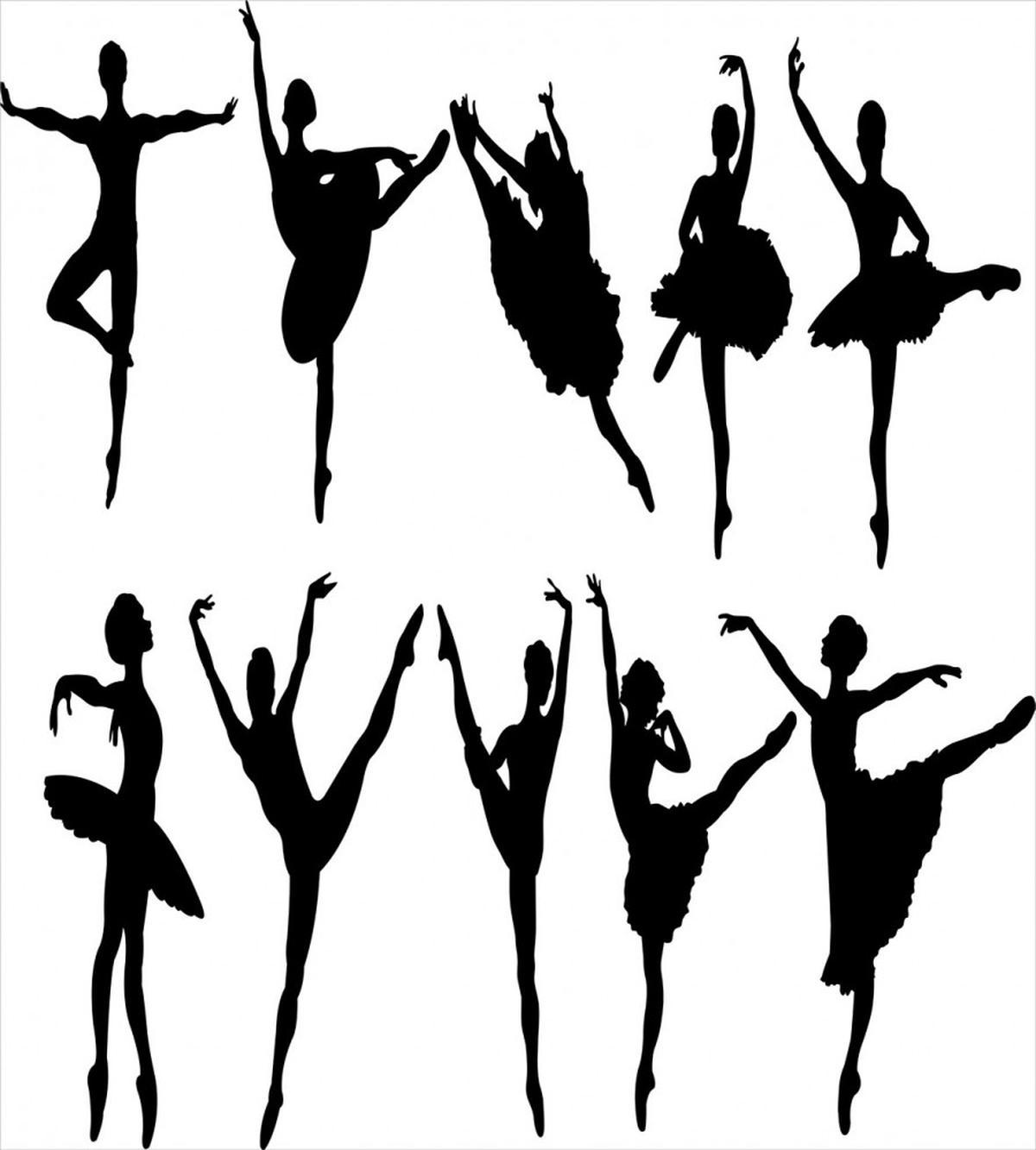 Monochrome Ballet Dancer — Pattern
