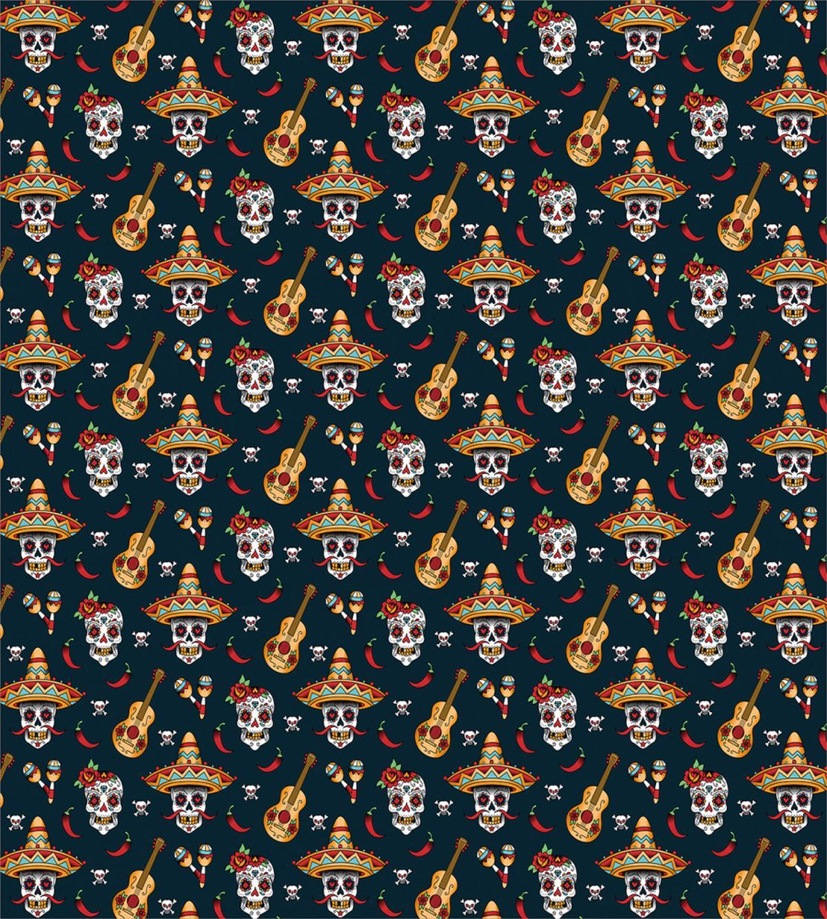 Skull Sombrero Chili — Pattern