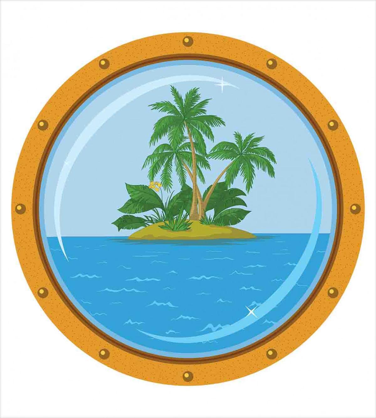 Island View Palm Trees — Pattern