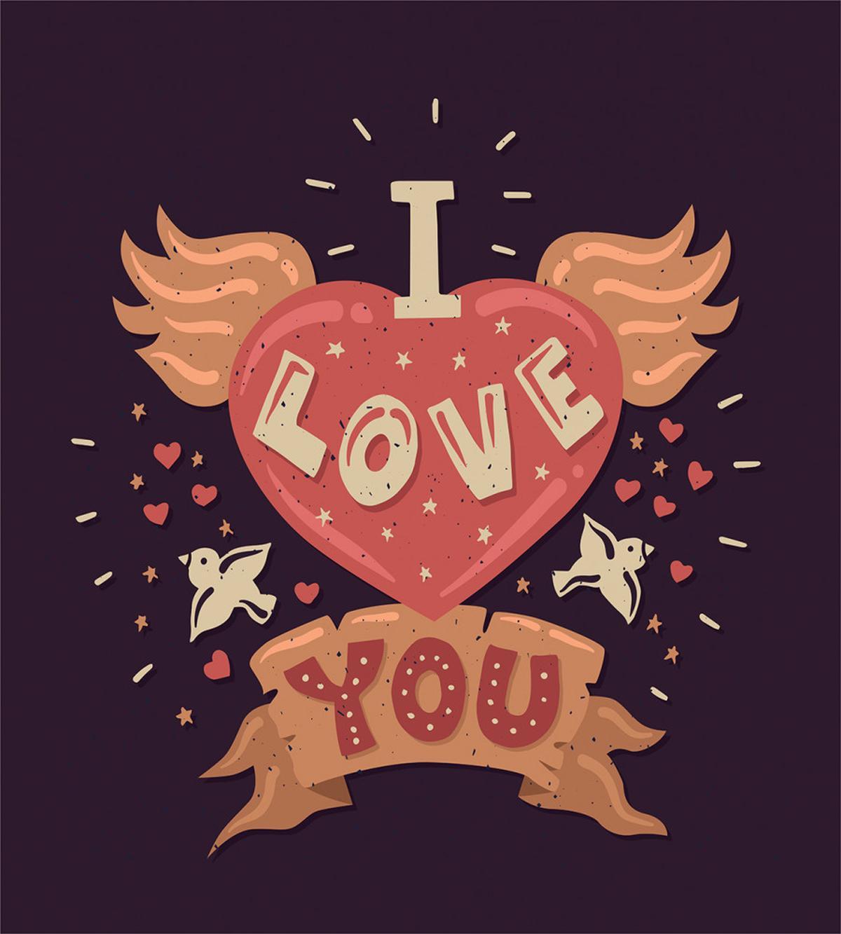 Hipster Grunge Heart — Pattern