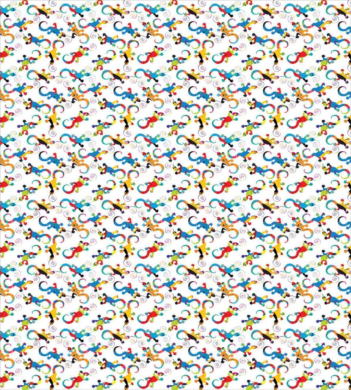 Cartoon Spiral Lizards — Pattern