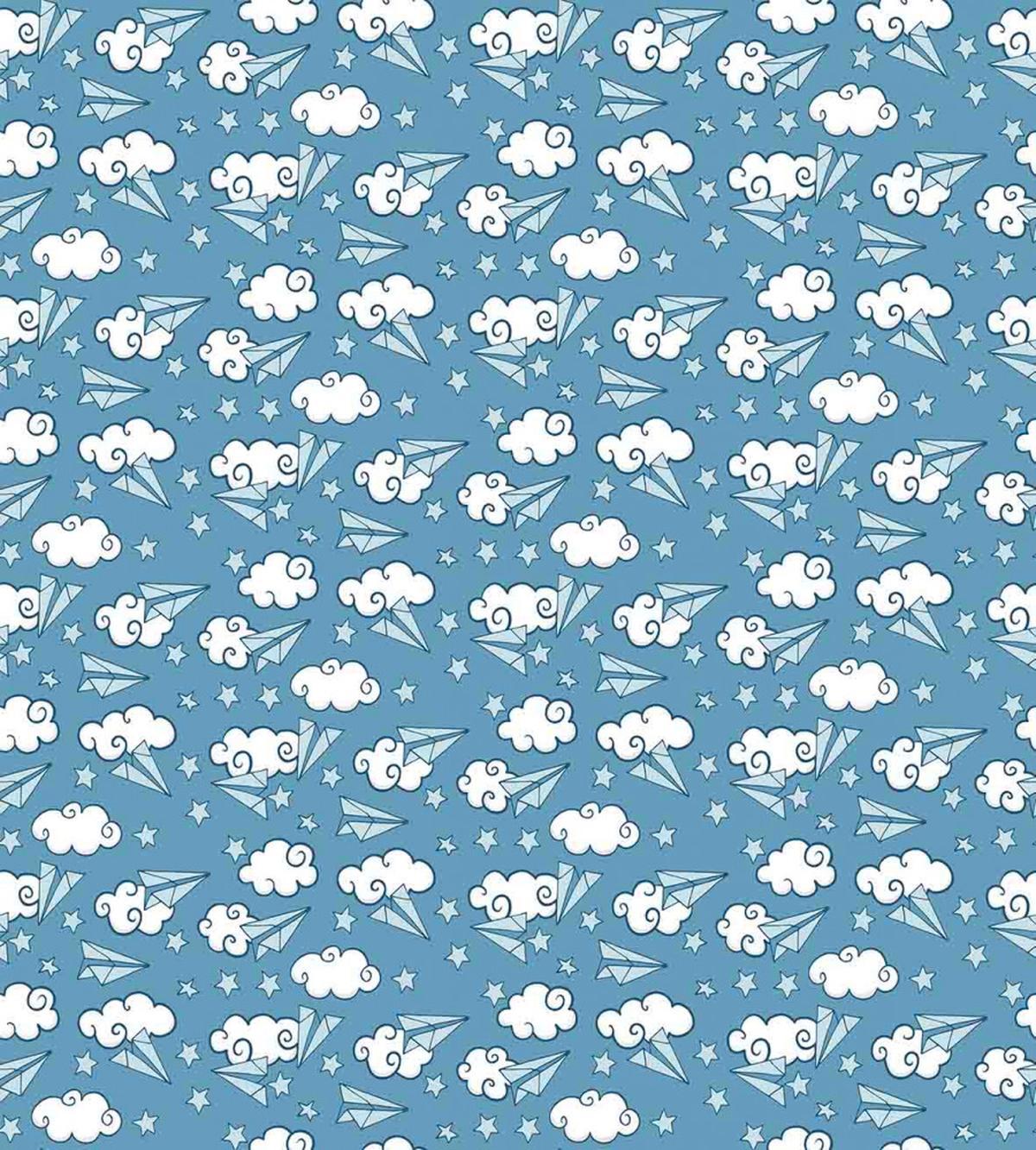 Sky Weather Cartoon Stars — Pattern