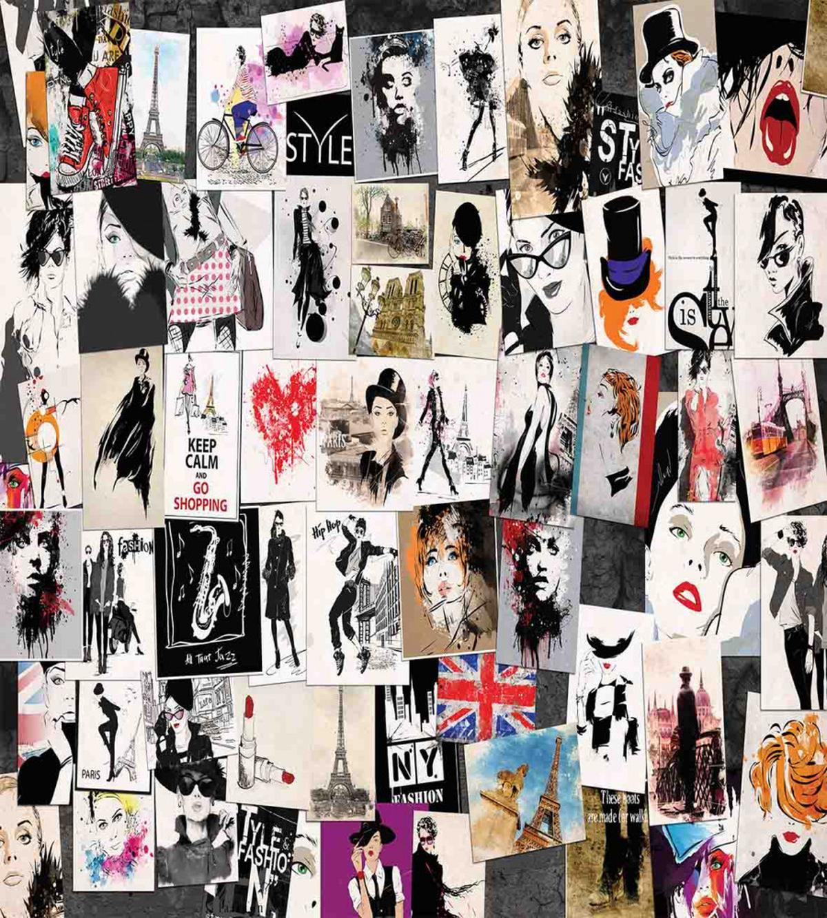 Collage Fashion Modern — Pattern