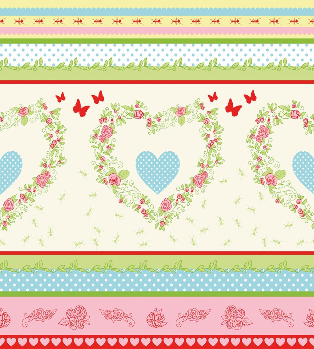 Country Rose Hearts — Pattern