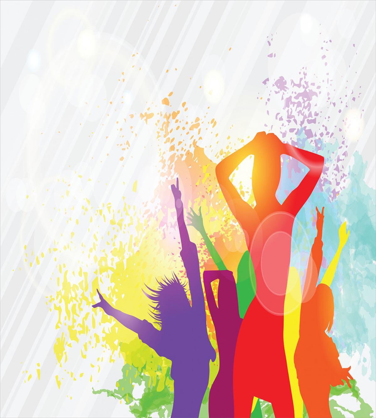 Splashing Dancing Girls — Pattern