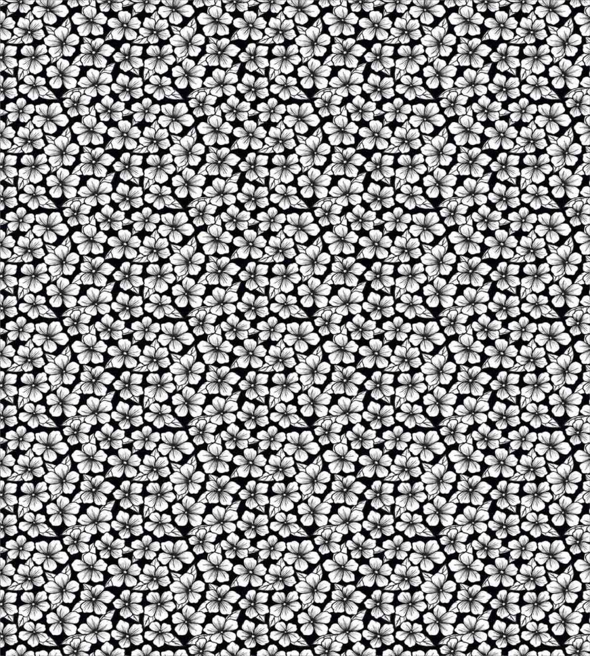Hatched Flowers — Pattern