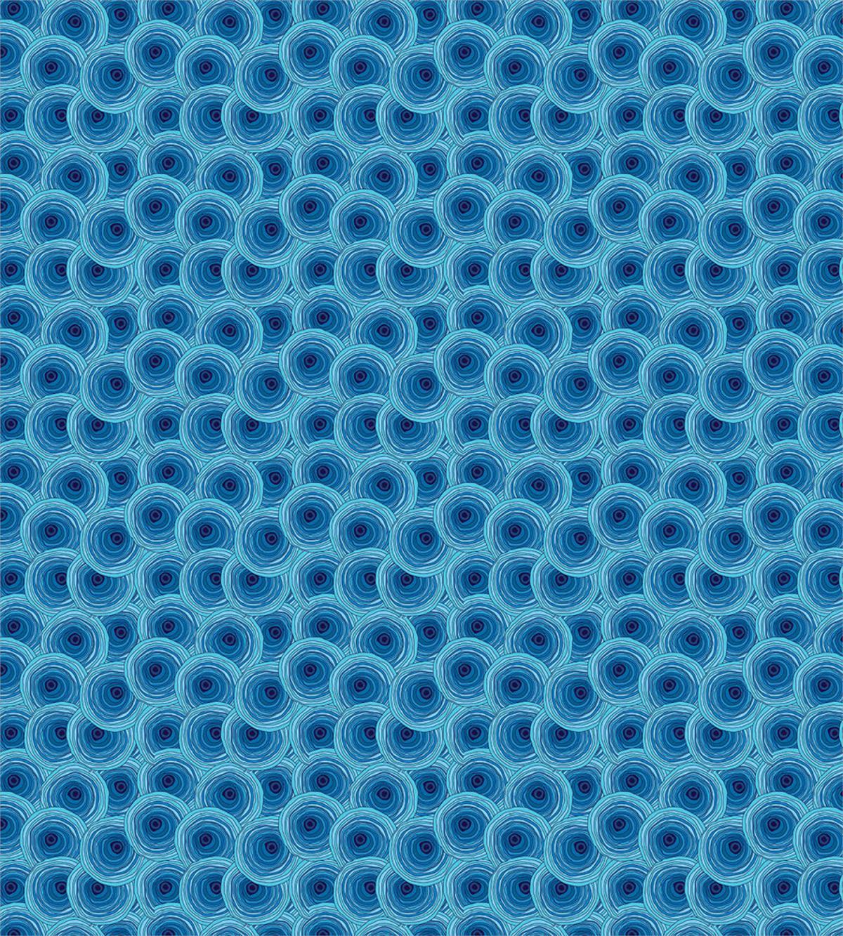 Retro Style Aquatic Tones — Pattern