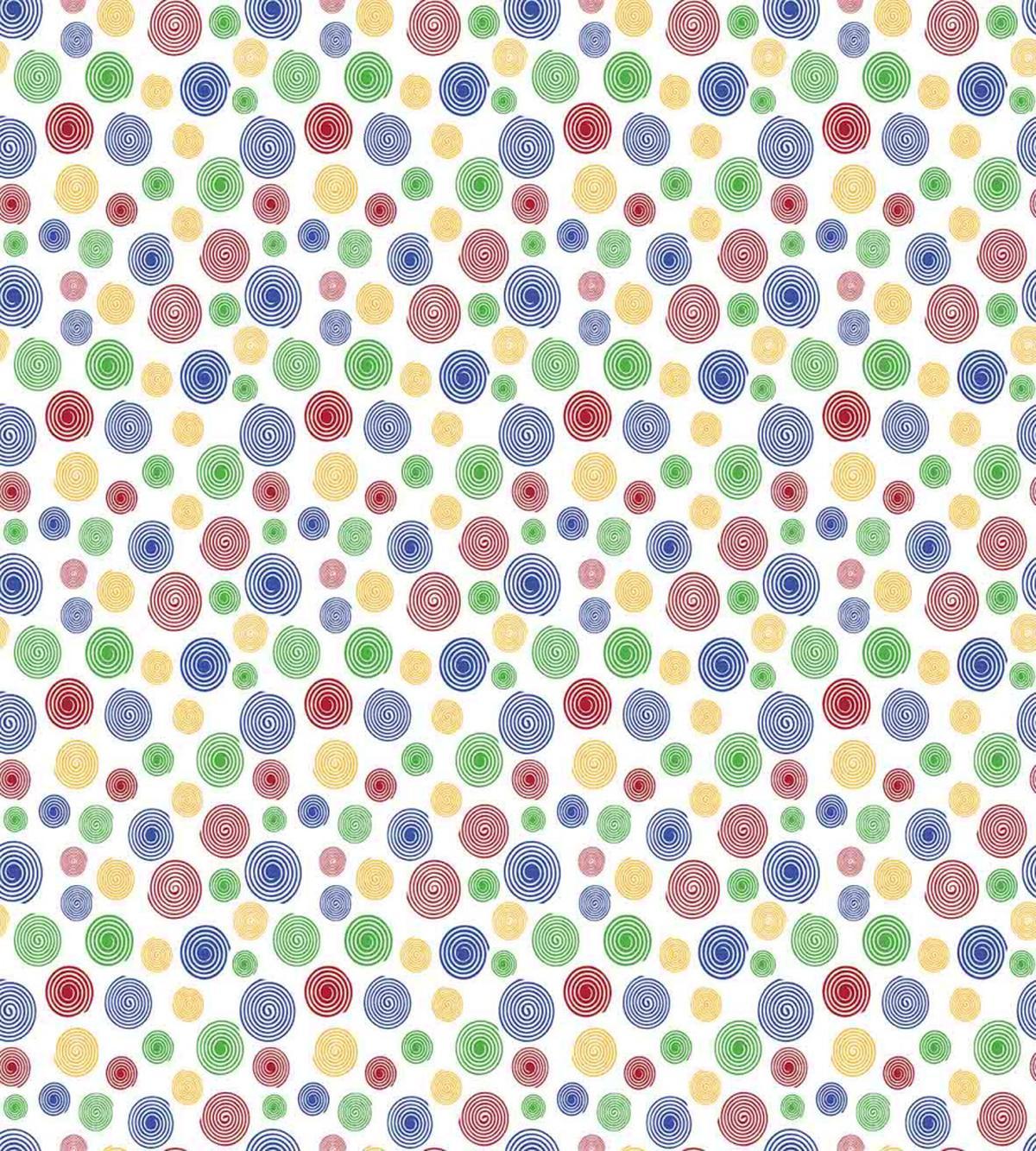 Colorful Simple Spirals — Pattern