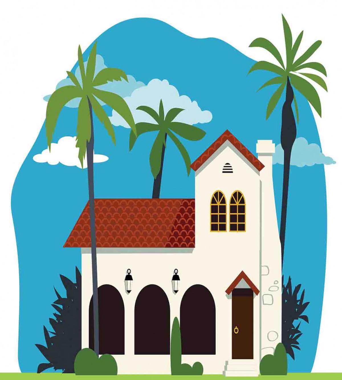 Cottage House Palms — Pattern