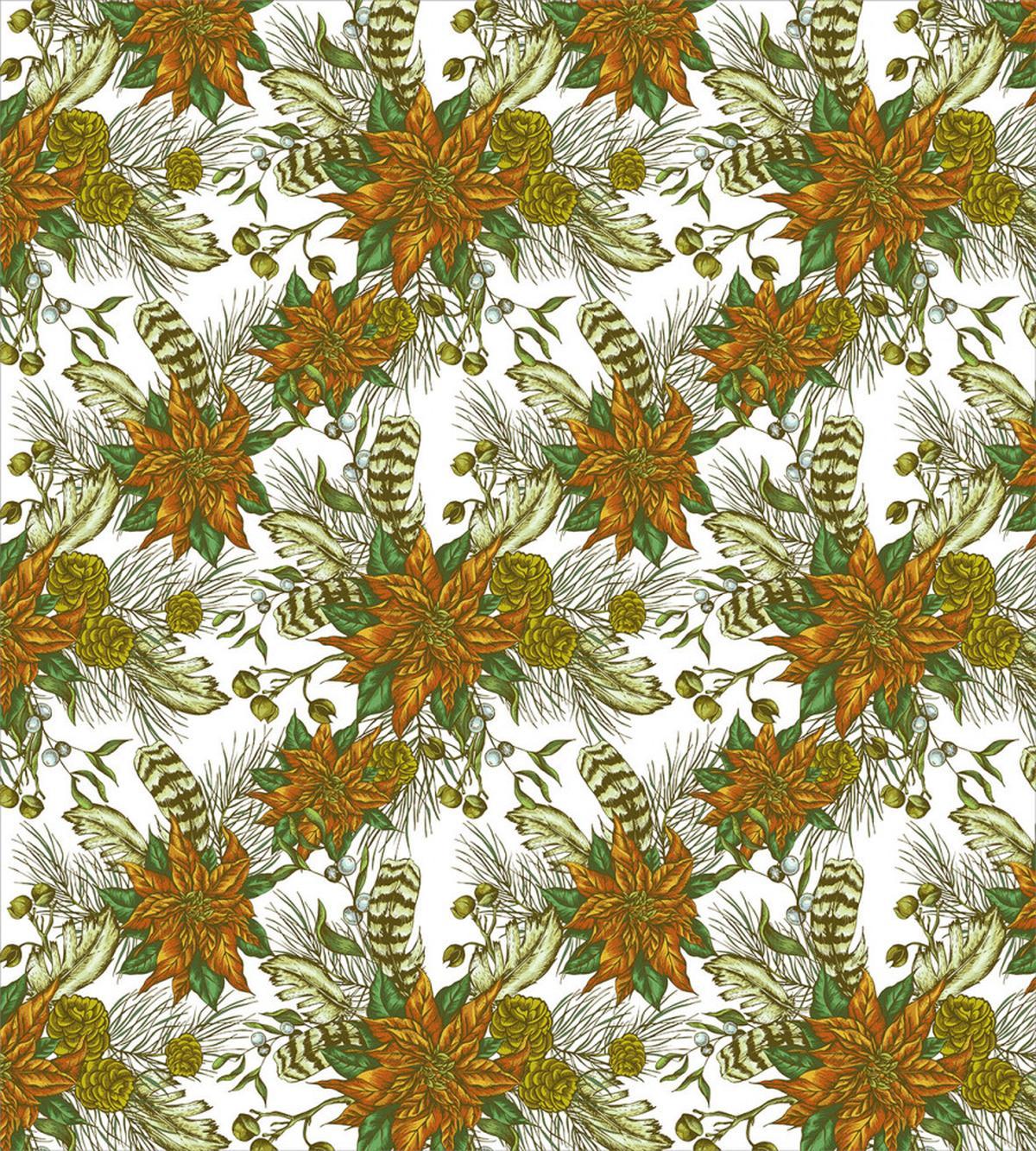 Nostalgic Flower Pine Cones — Pattern