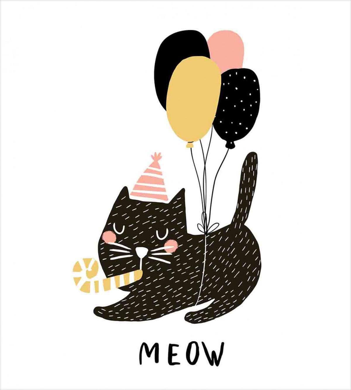 Party Pet with Balloons — Pattern