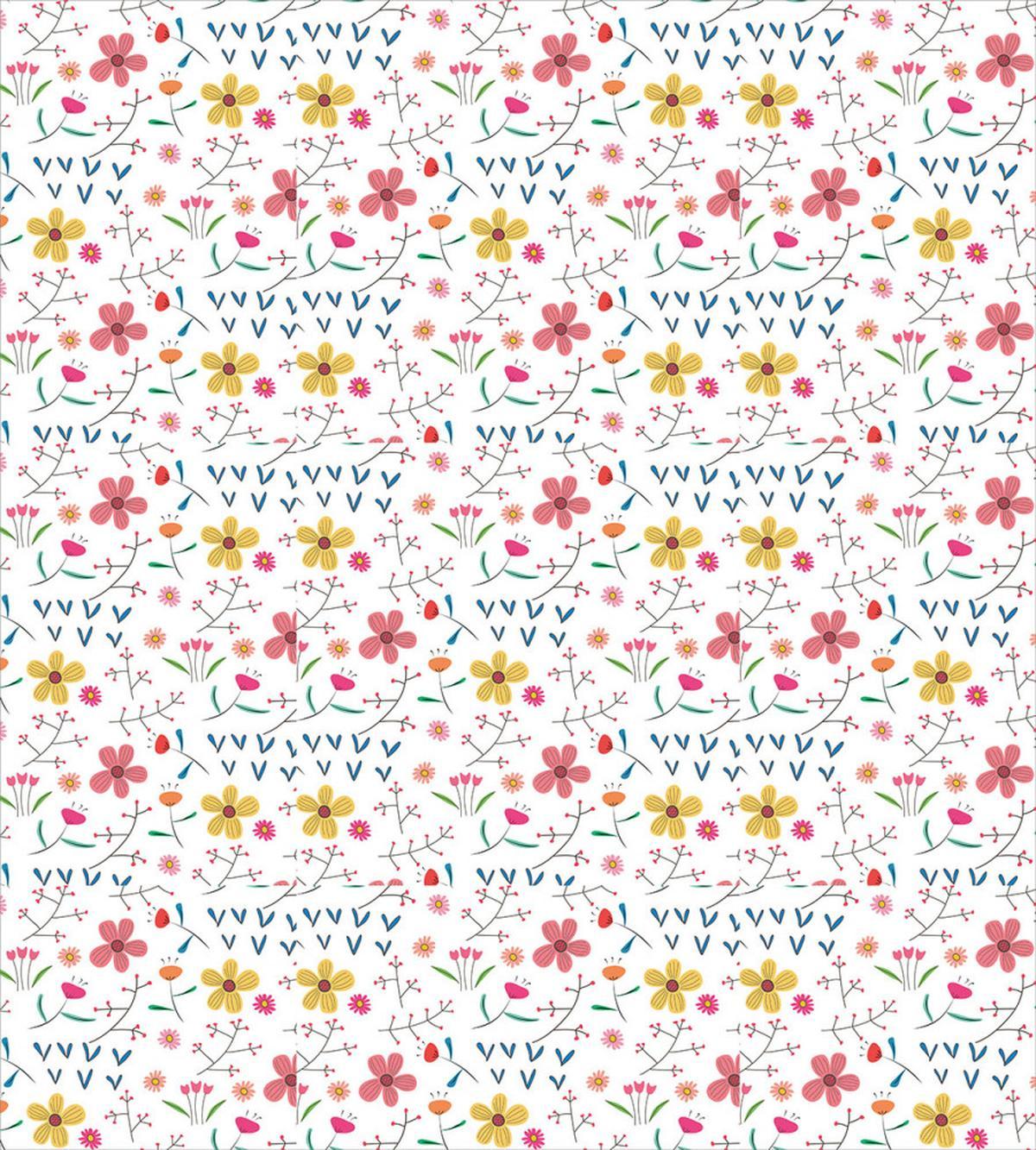 Colorful Wild Meadow Botany — Pattern