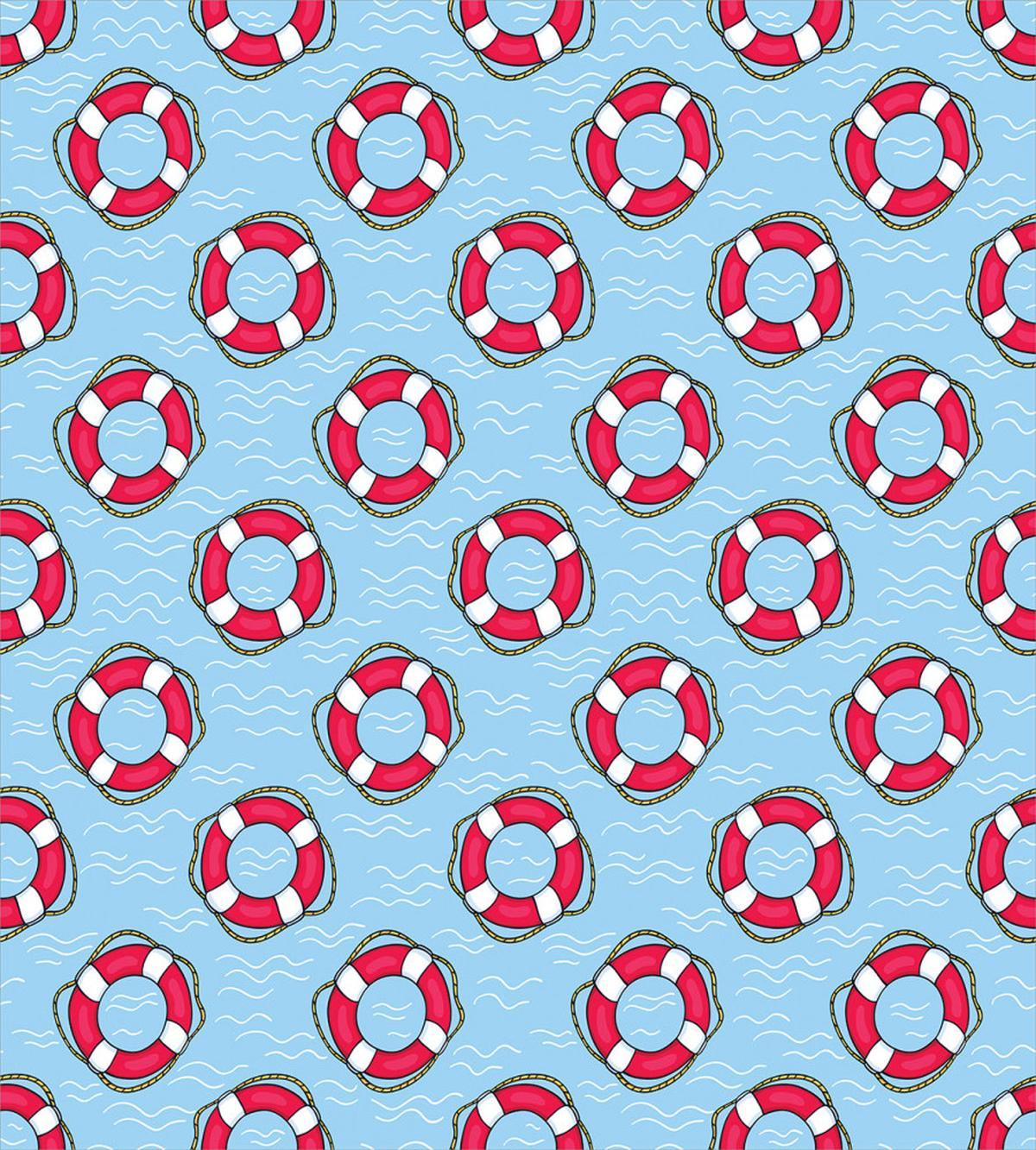 Lifebuoys in Ocean — Pattern