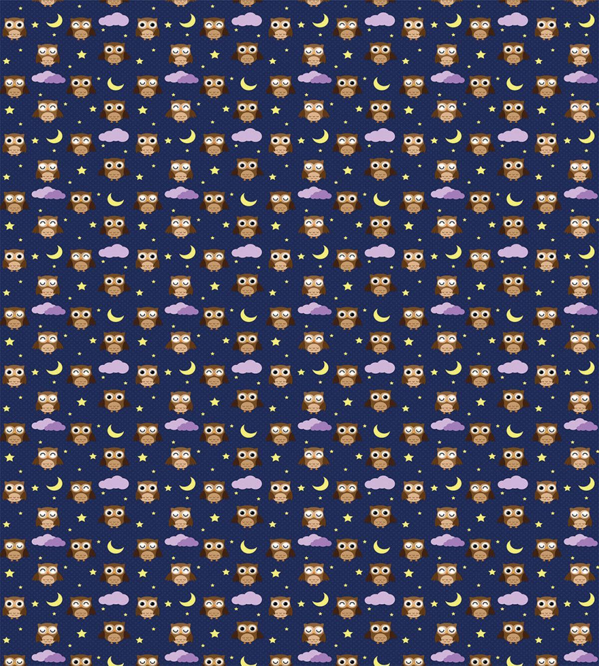 Owls Starry Night — Pattern