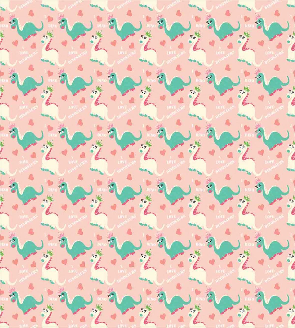 Cartoon Style Dinosaurs — Pattern
