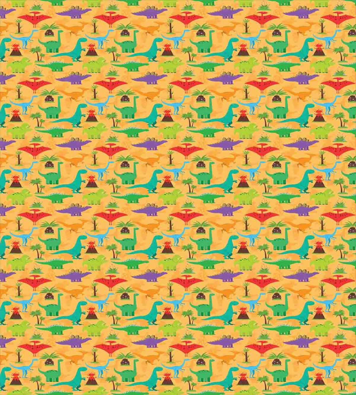 Dino Plants Volcano — Pattern