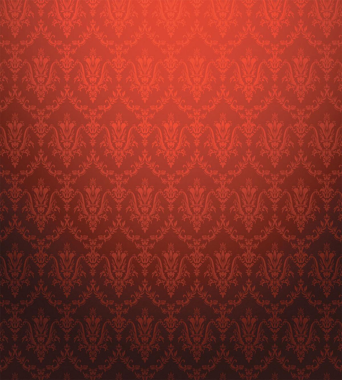 Vintage Floral Style Ombre — Pattern