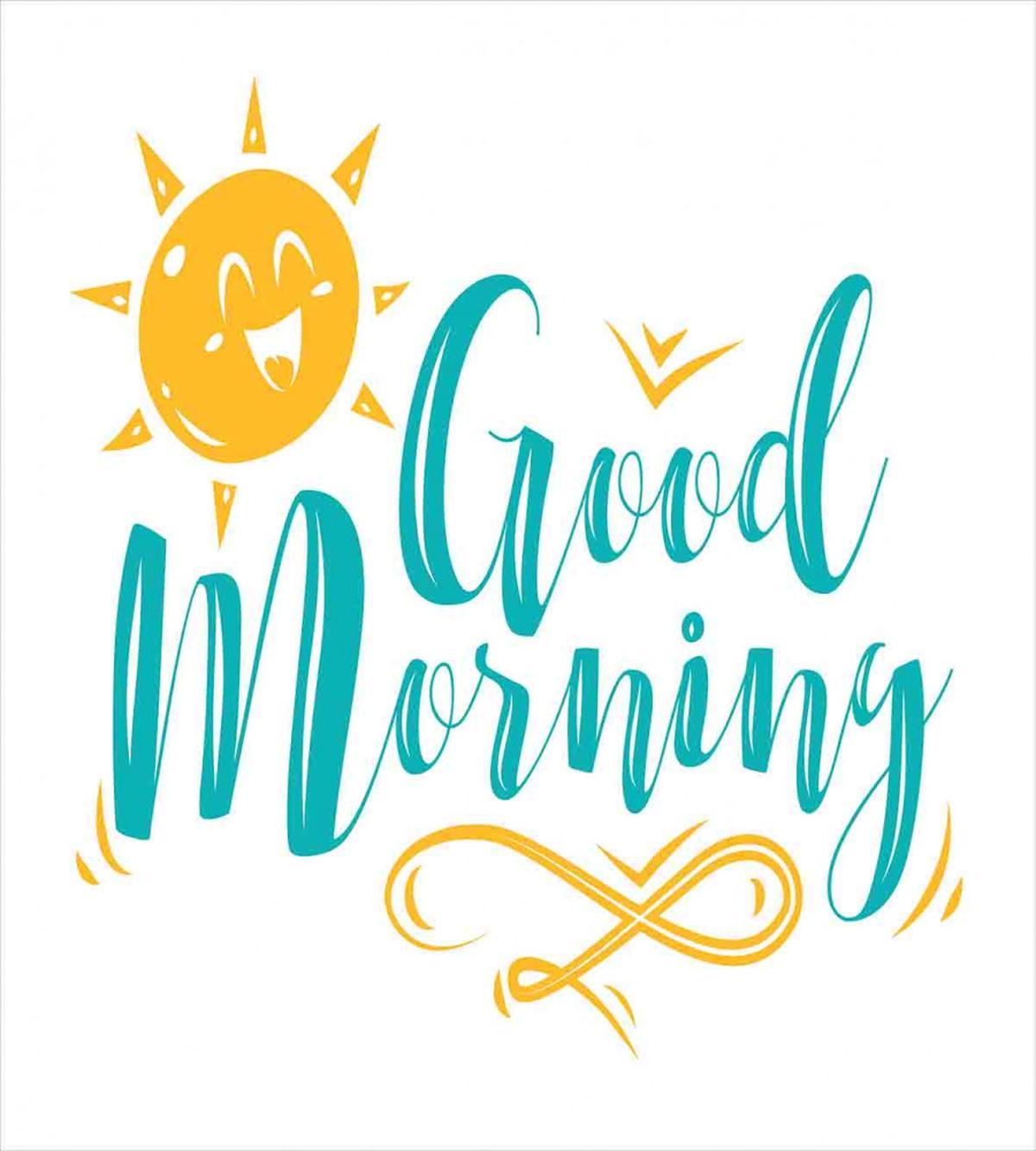 Smiling Sun and Wavy Letters — Pattern