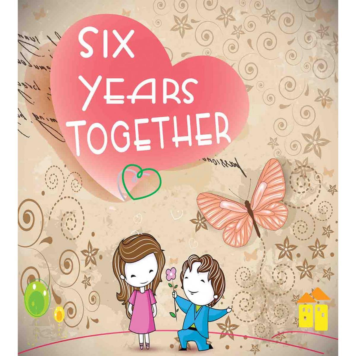 6 Years Together Words — Pattern