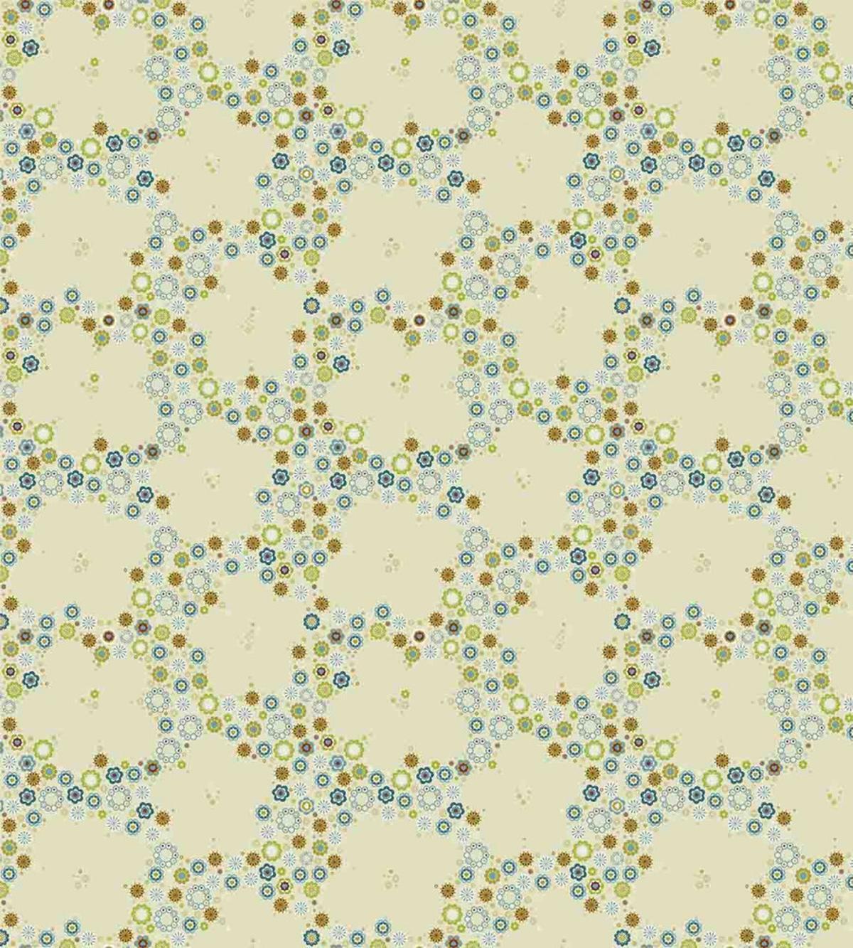 Blue Wildflowers Shapes — Pattern