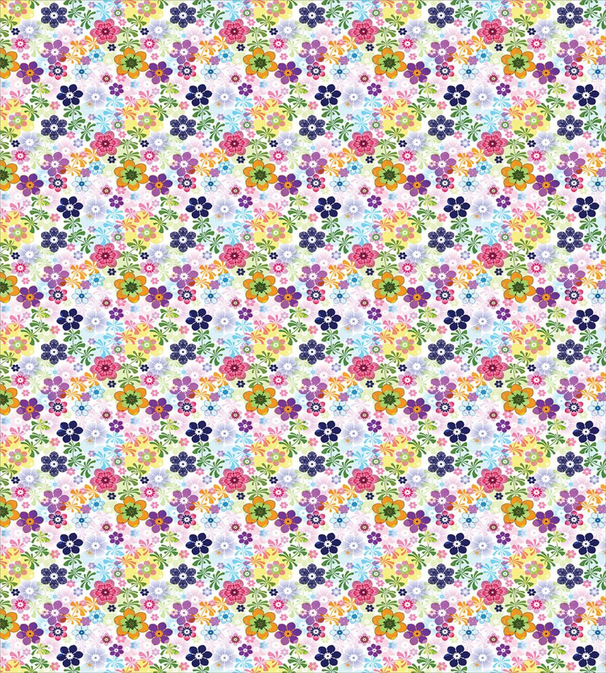 Colorful Translucent Flowers — Pattern