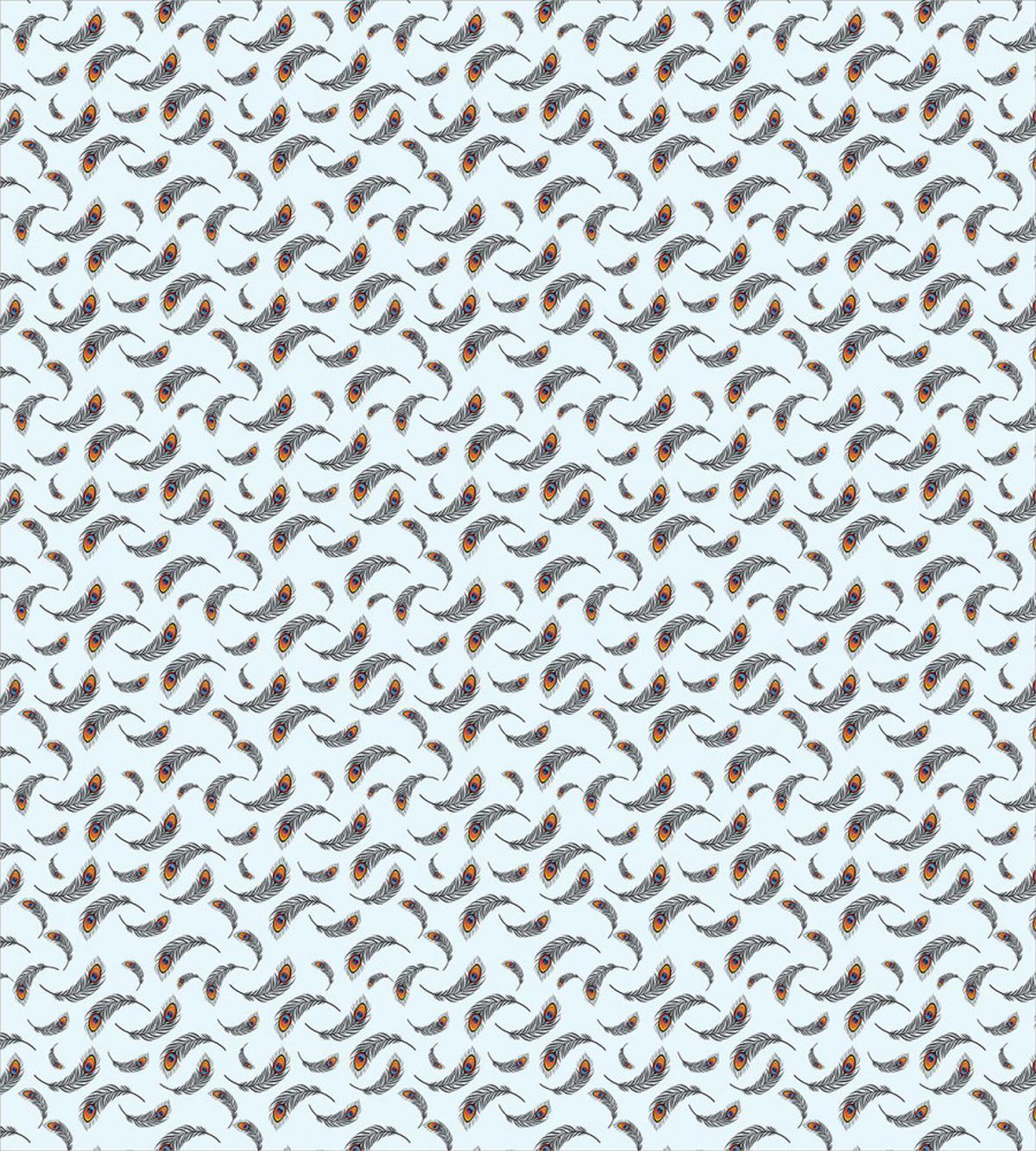 Repetitive Peacock Feathers — Pattern