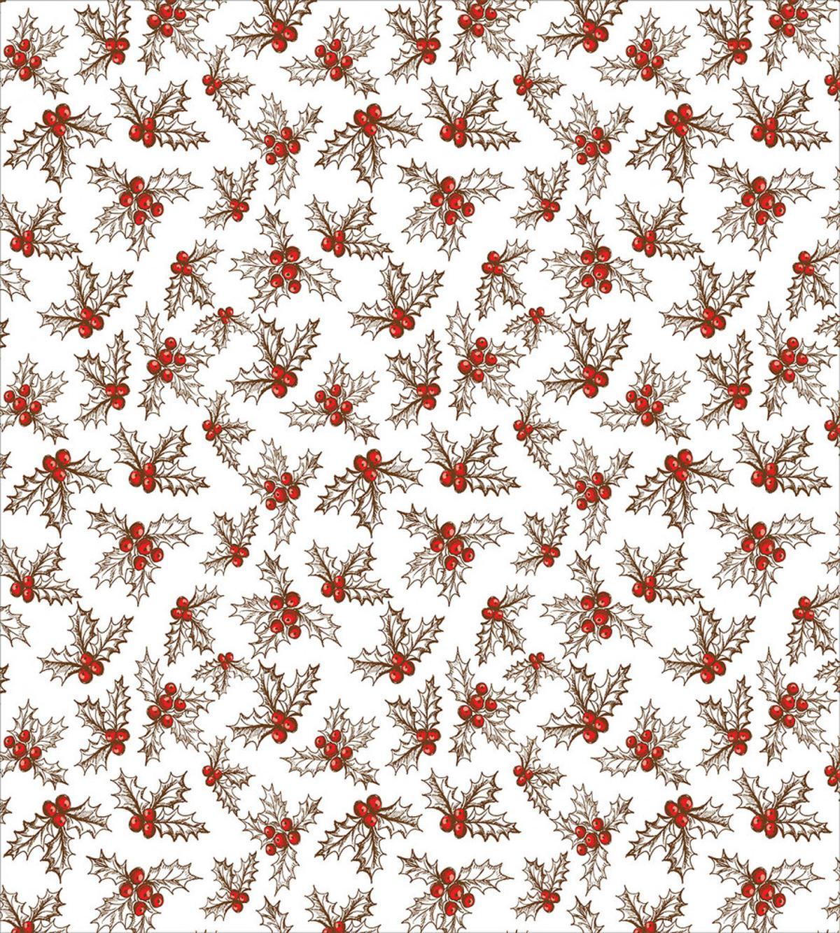 Holly Berries Leaves — Pattern