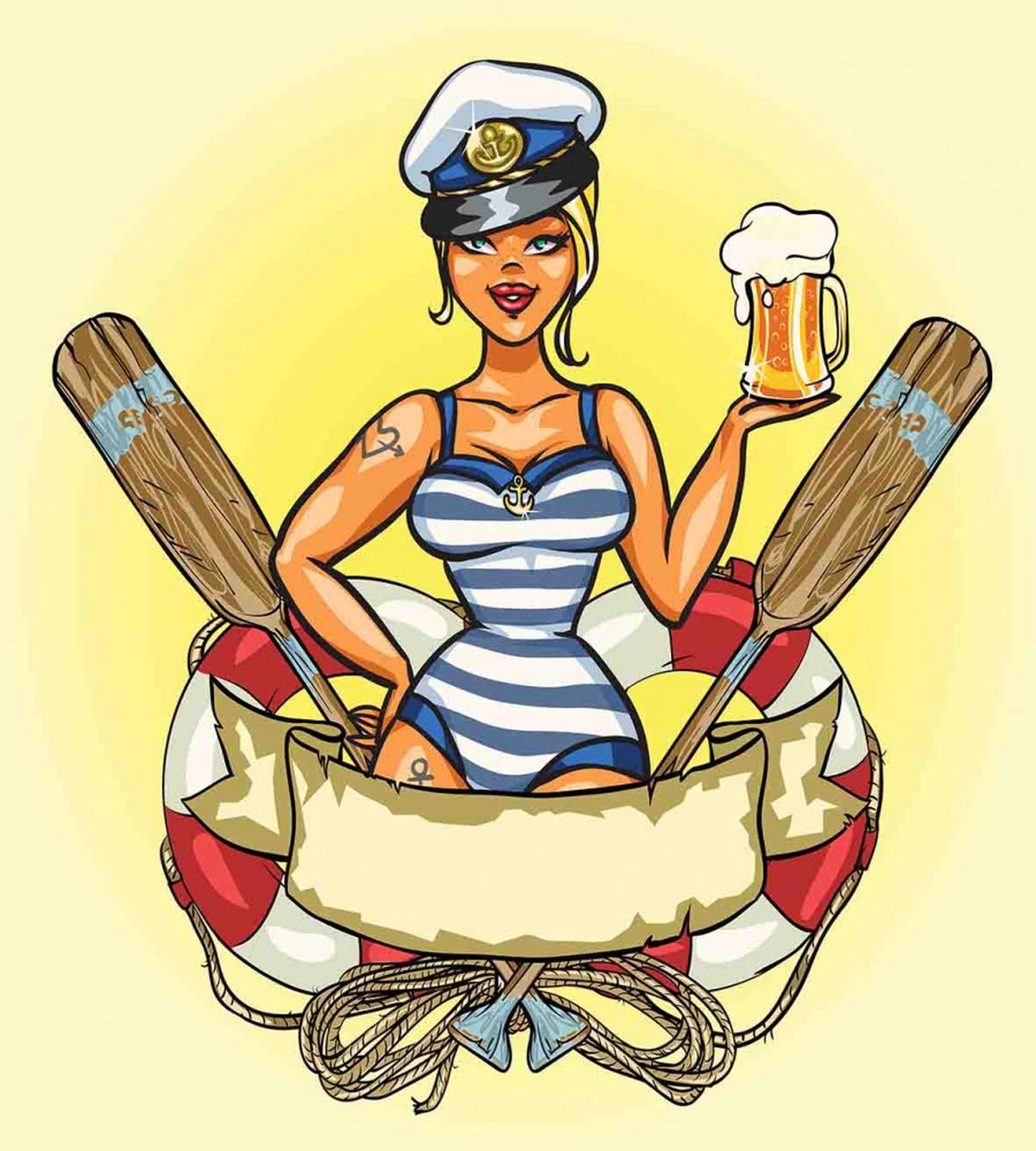 Sailor Blonde in Lifebuoy — Pattern
