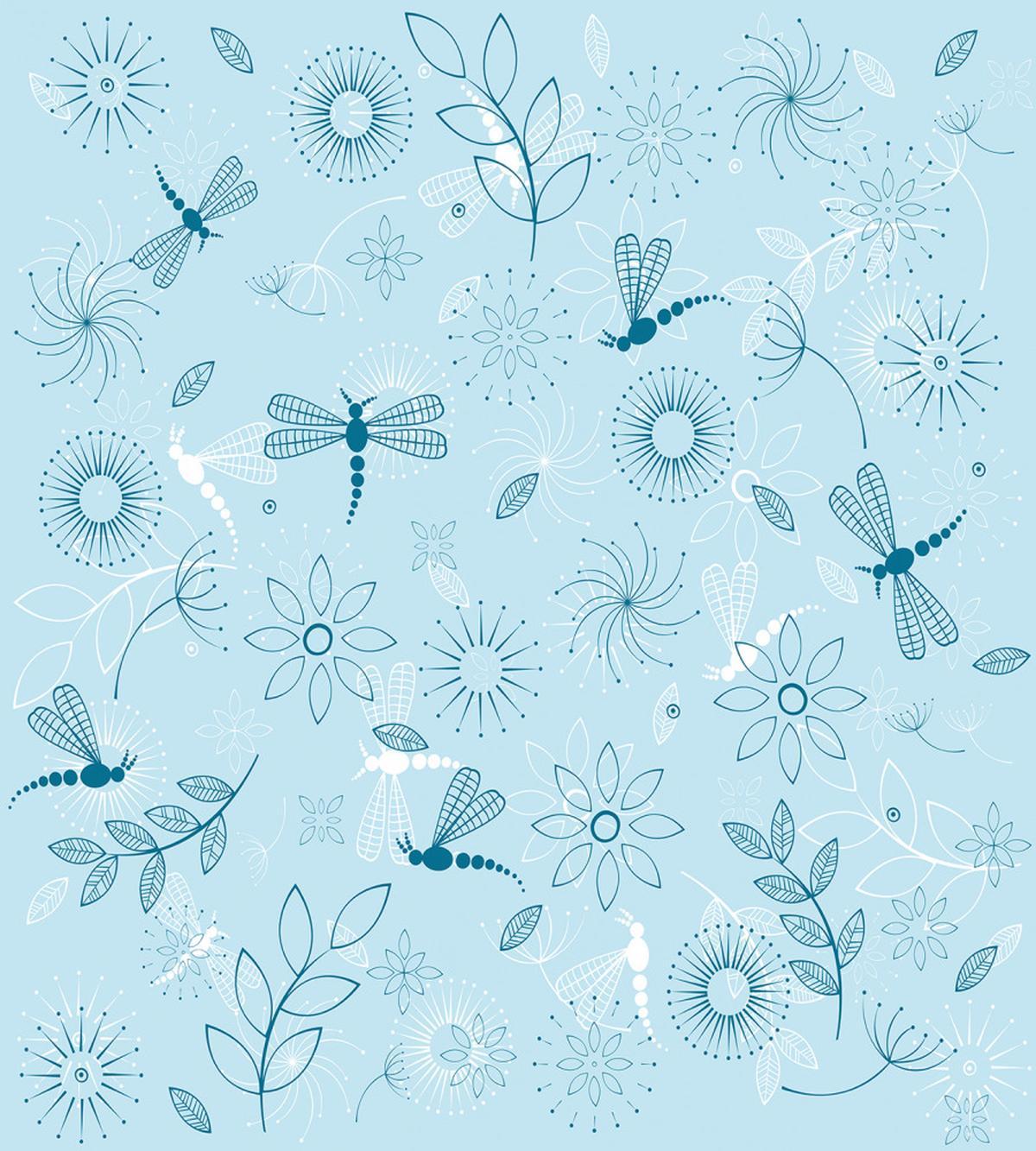 Flowers Dandelions — Pattern