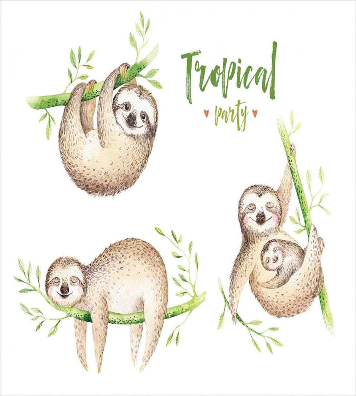 Babies Palm Leaves — Pattern