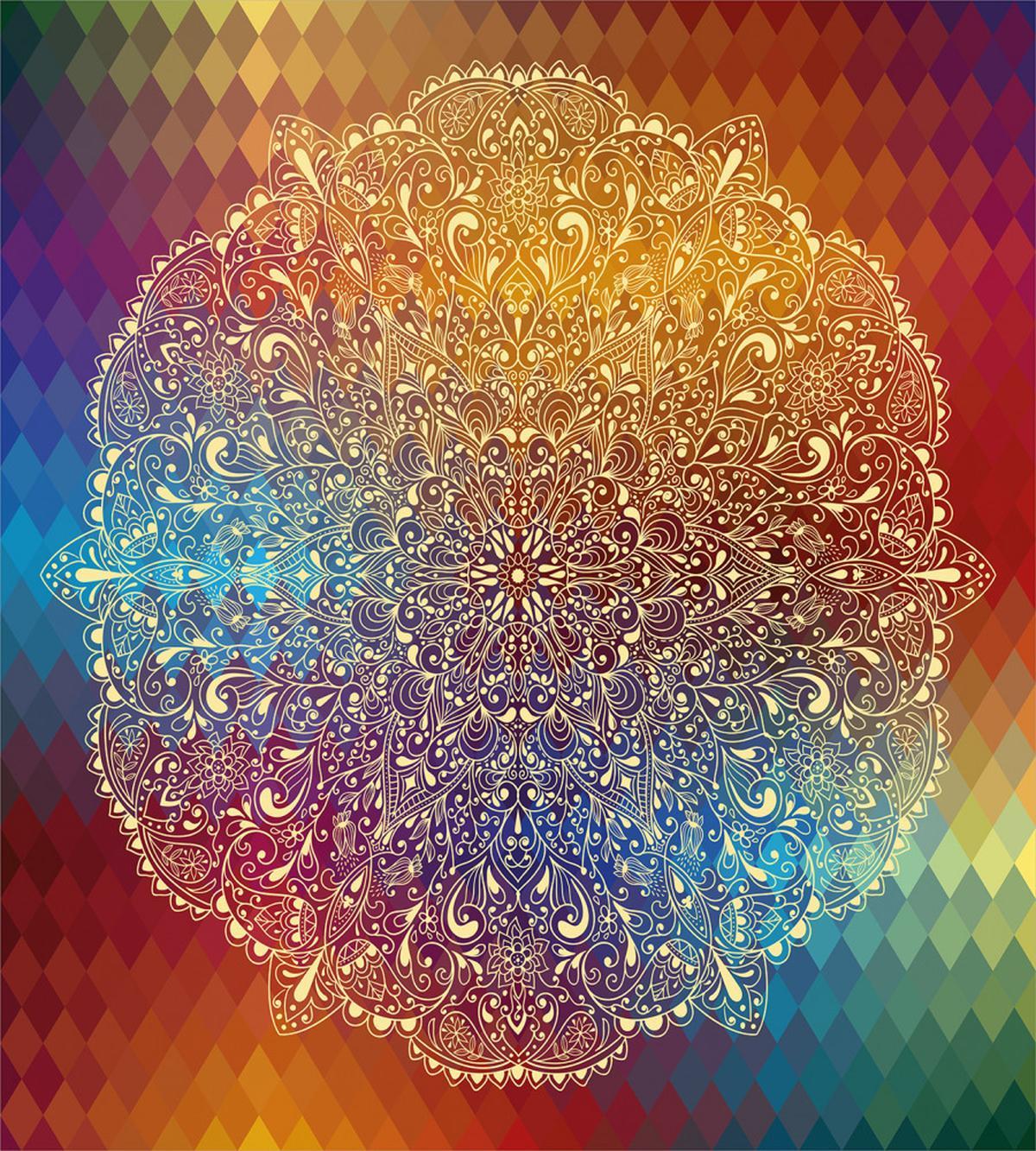 Oriental Floral Detail — Pattern