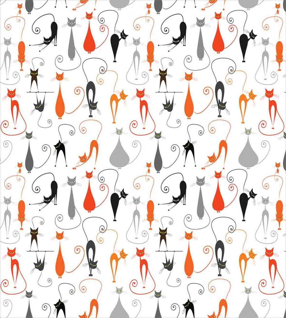 Colored Cats Friends — Pattern