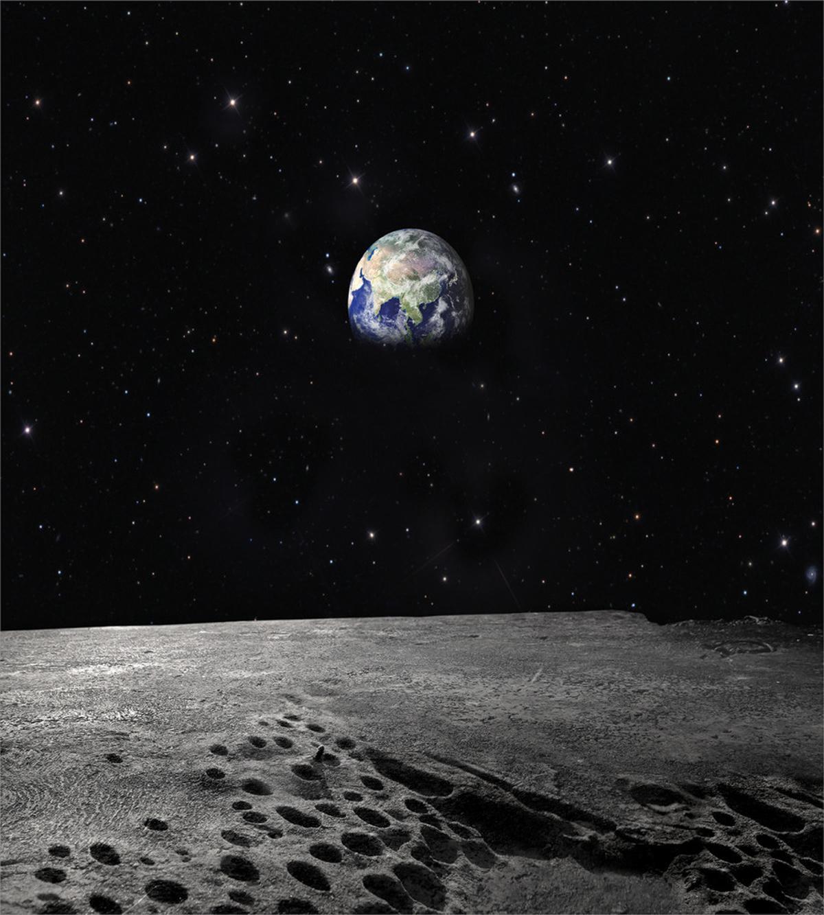 Planet Earth from Moon — Pattern