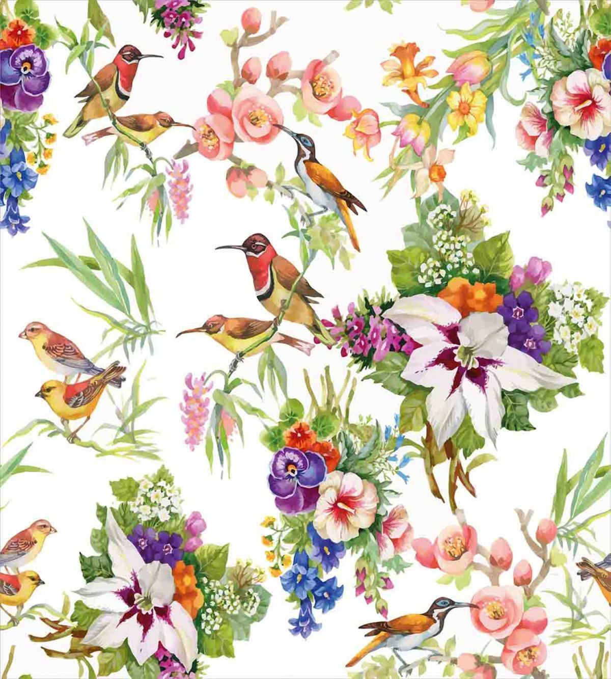 Exotic Spring Flowers — Pattern