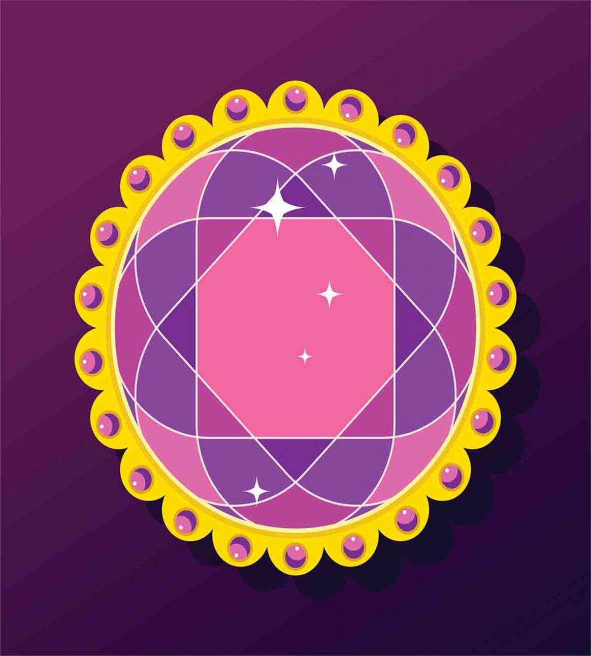 Abstract Round Gem — Pattern