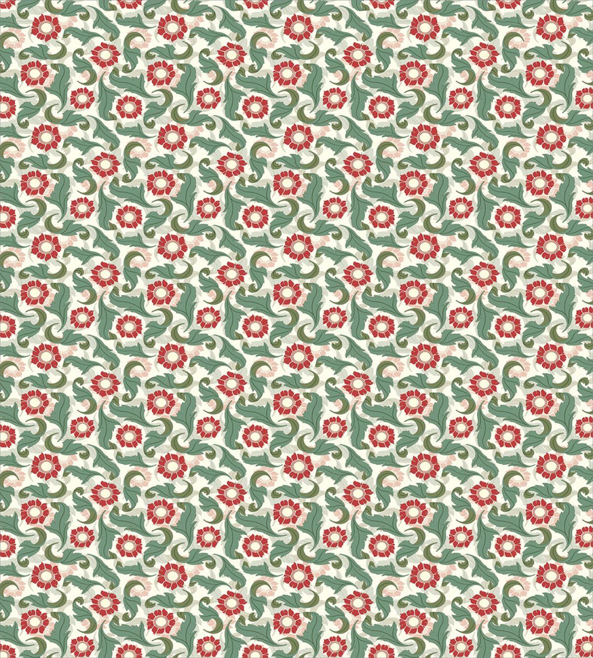 Vibrant Leaves Flowers — Pattern
