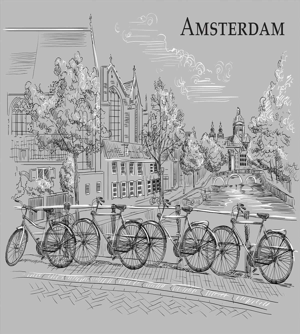 Bicycles by the Canal — Pattern