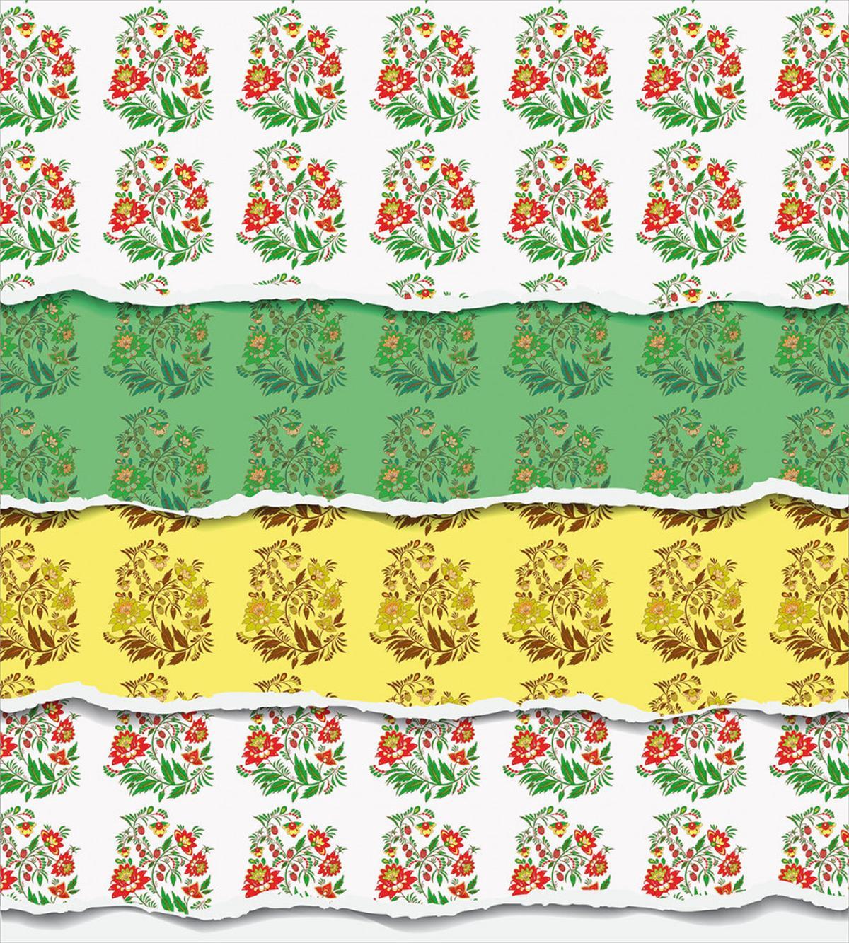 Russian Flowers Artwork — Pattern