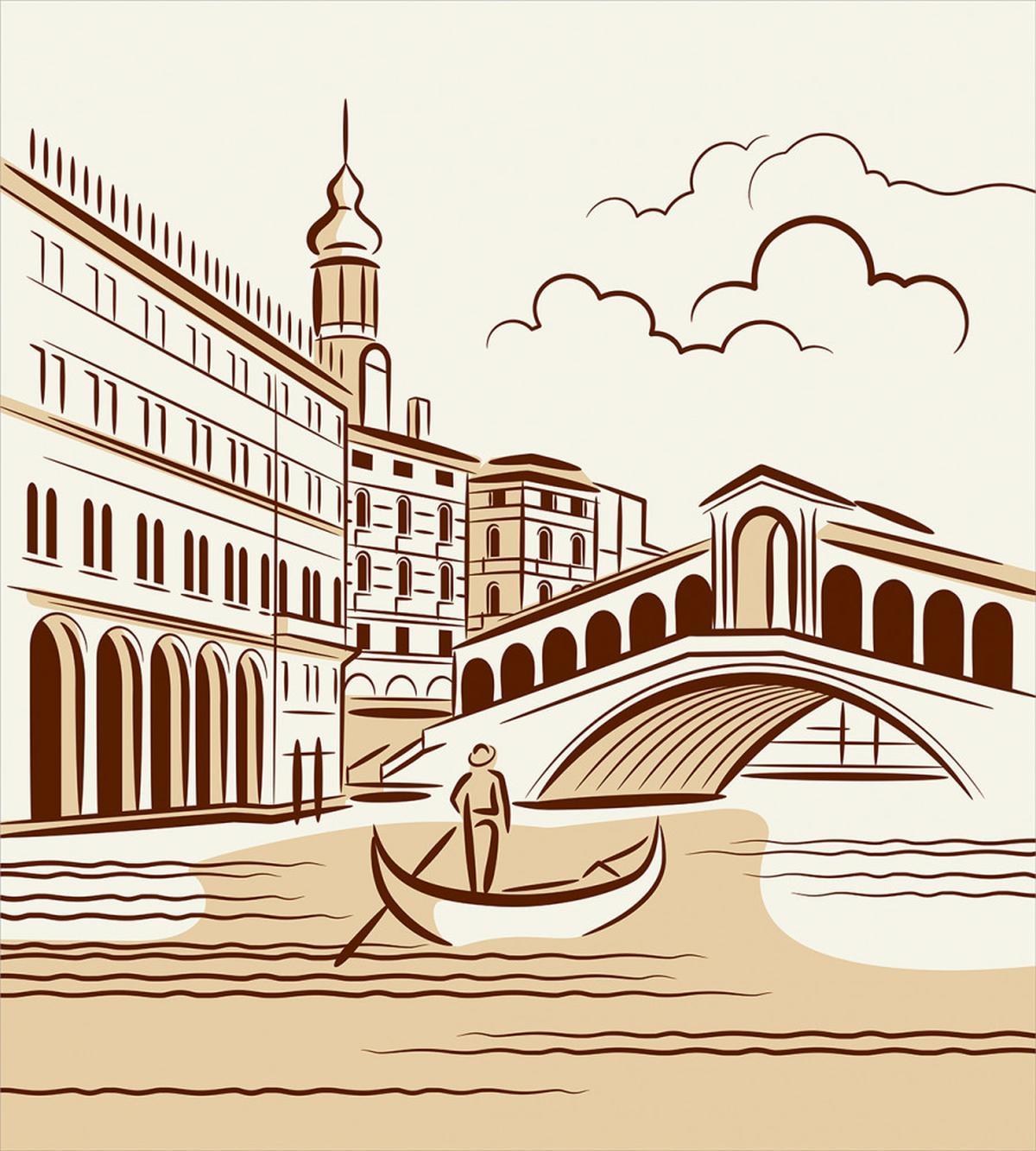 Venetian Landscape Art — Pattern