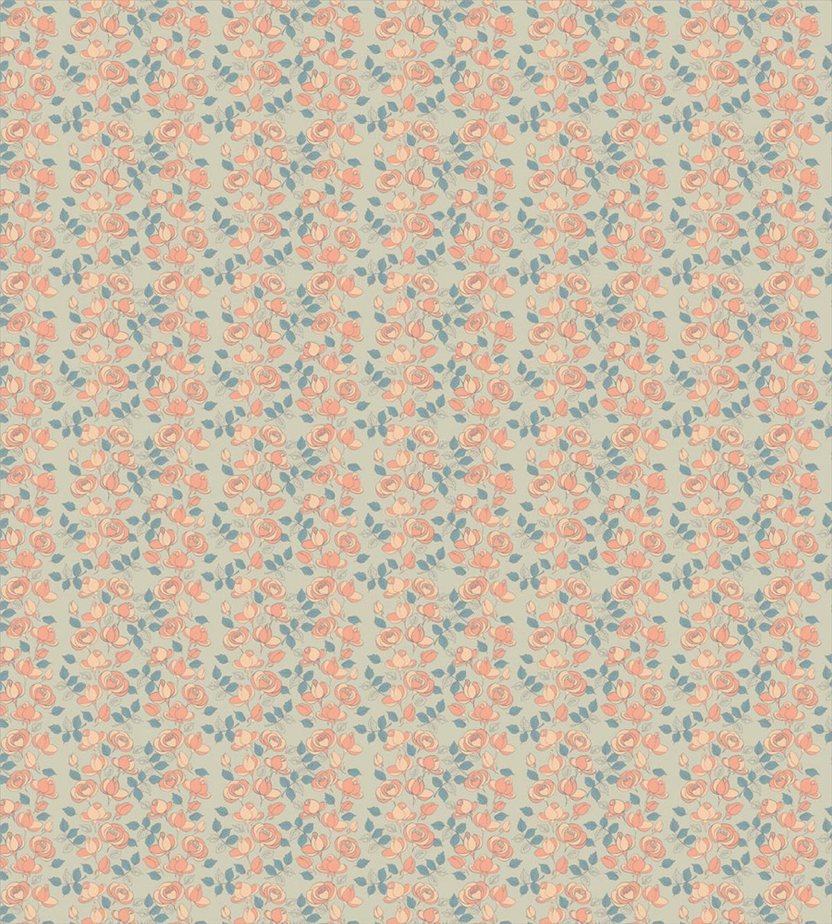 Blossoming Rose Flowers Art — Pattern