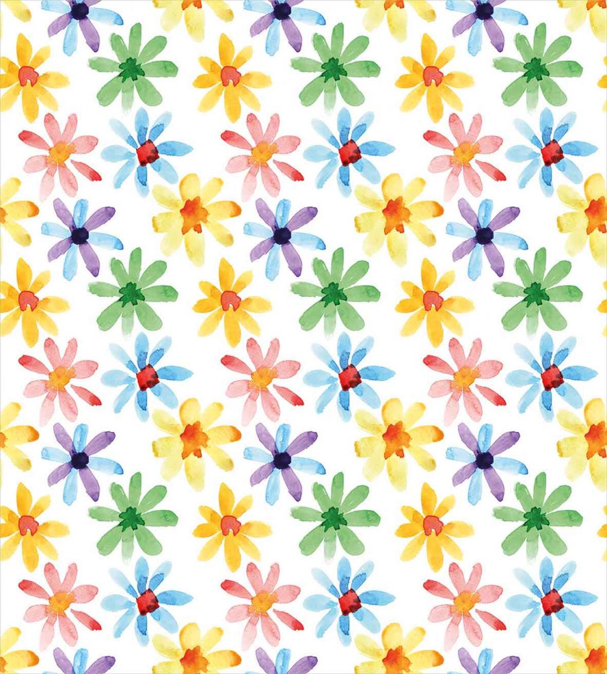Watercolor Flowers Art — Pattern