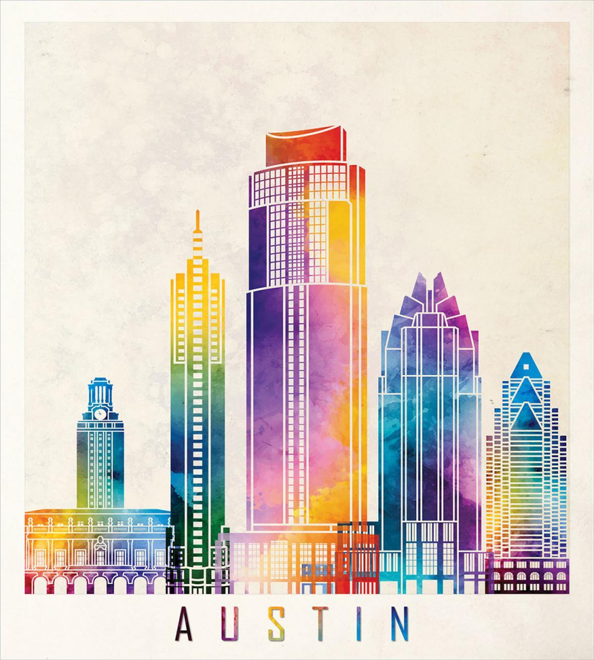 Outlined Monuments Skylines — Pattern