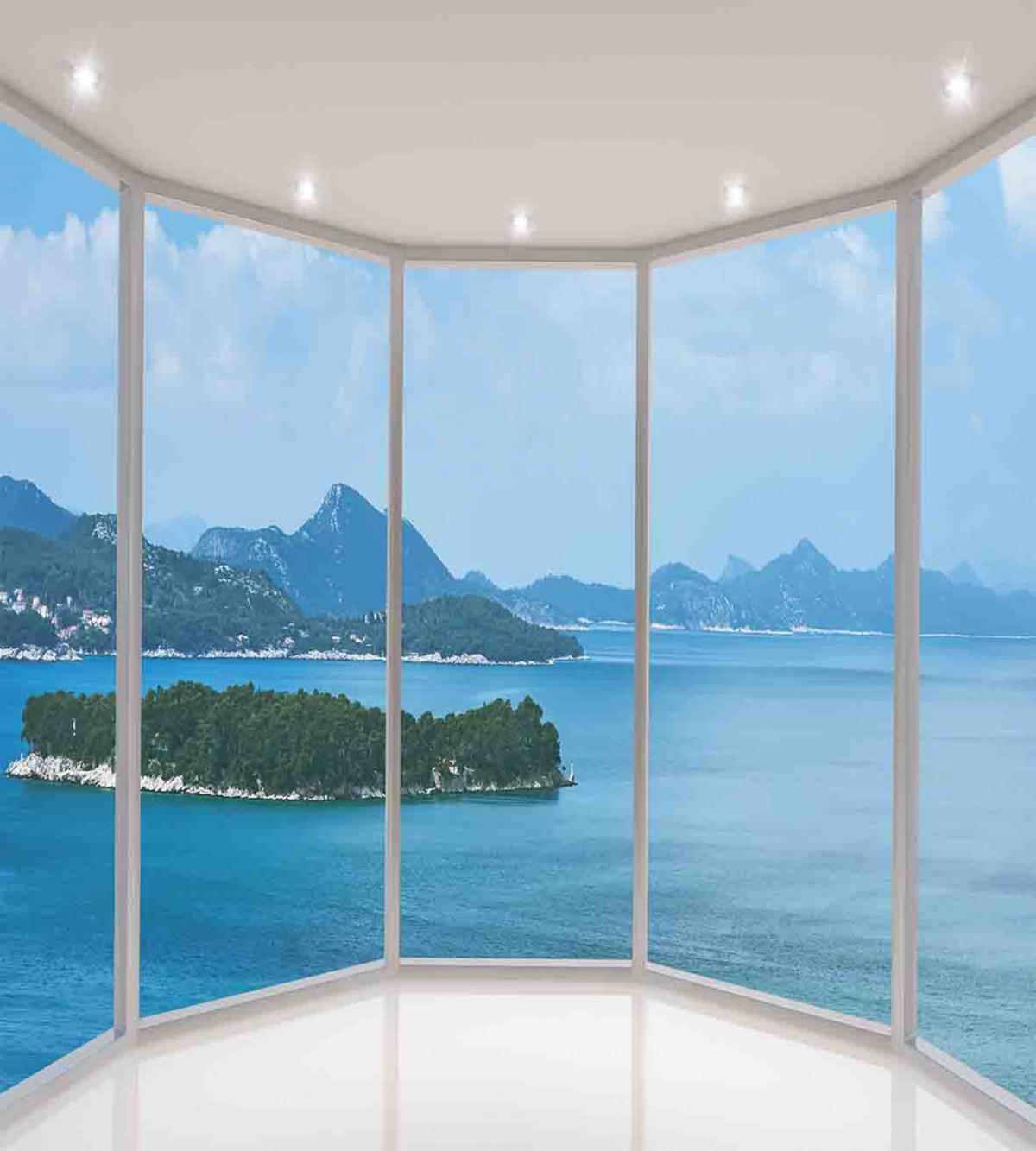 Seascape View from Window — Pattern
